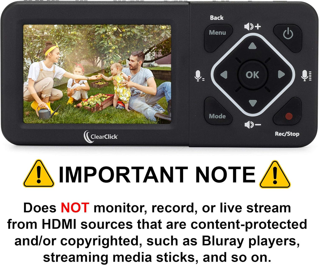 HD Video Capture Box for HDMI, RCA, VHS, VCR, DVD, Camcorders L941108