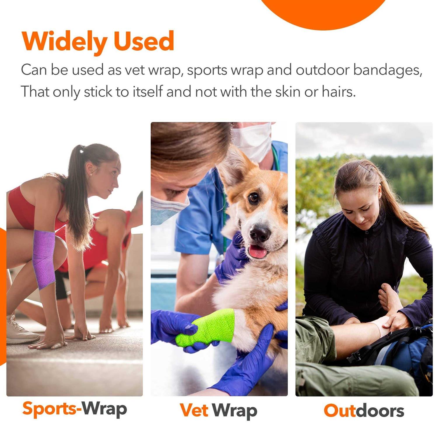 Self Adhesive Bandage Wrap 2 inch x 5 Yards Non-Woven F73133