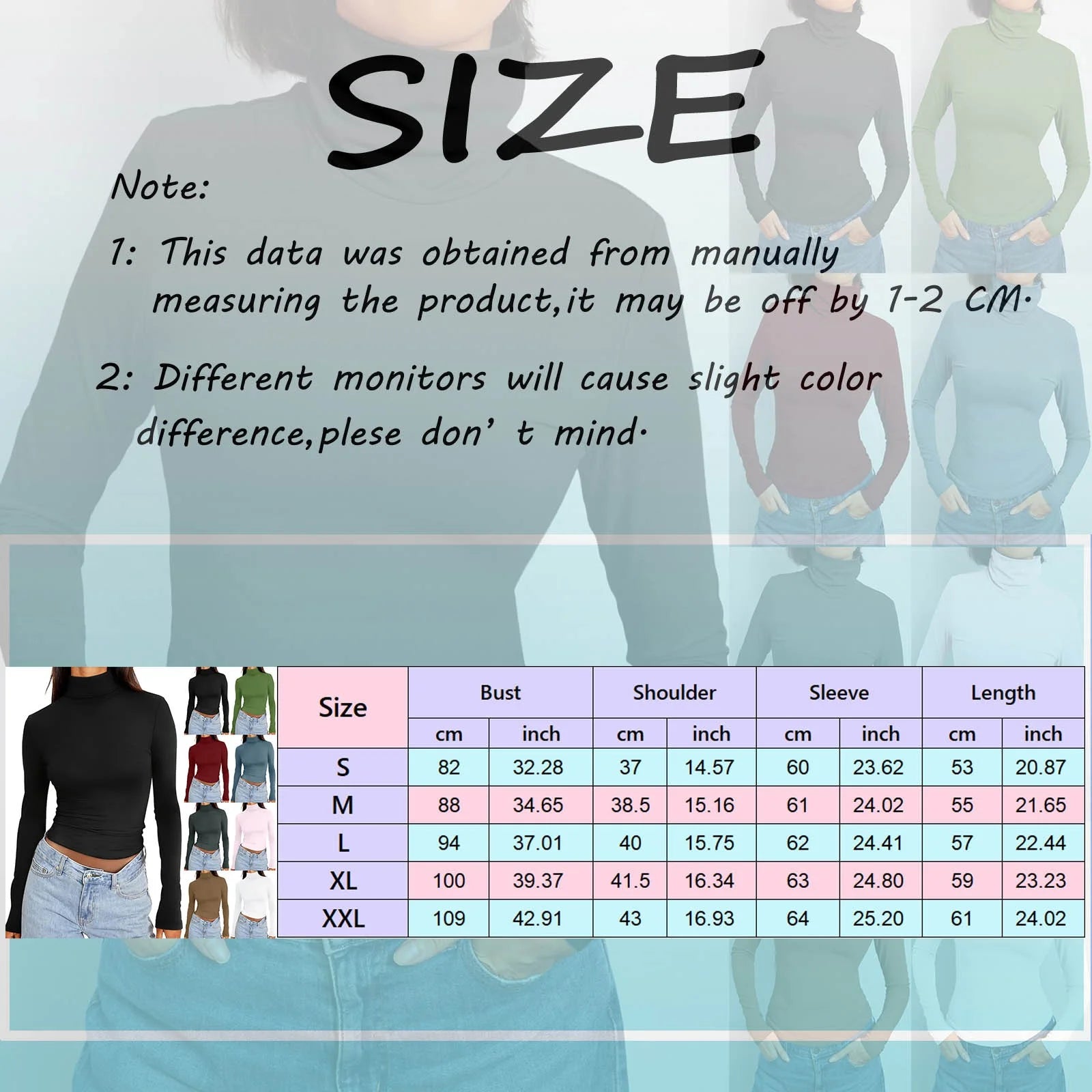 Women's V Neck Long Sleeve Crop Top R54299
