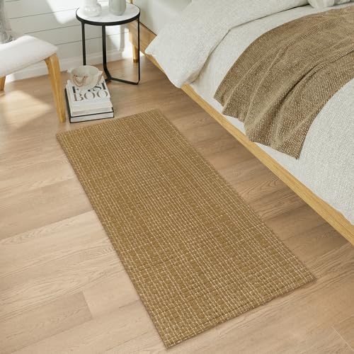 Small Rugs for Living Room 3x5 Washable Low Pile Neutral Braided Indoor Outdoor Y141640