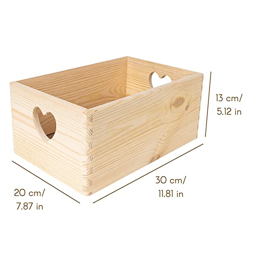 Large Wooden Nesting Crate with Handles W304