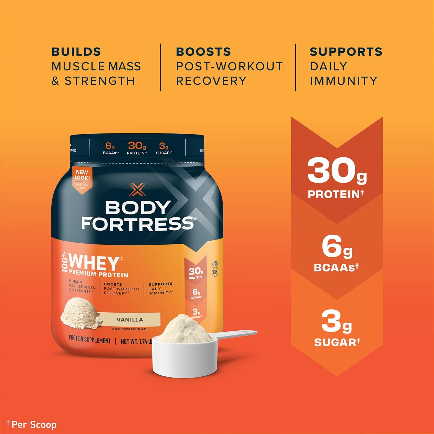 Whey Protein Vanilla 1.74lbs & Whey Protein Vanilla Cream 1.8lbs I2126