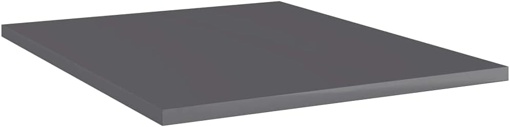 Shelf Organizers Storage Shelving Wall Decor, 8 pcs, High Gloss Gray Z837455