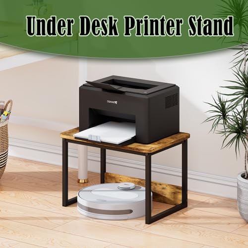 Printer Stand with Storage for Desk, Heavy Duty Printer Riser I41390