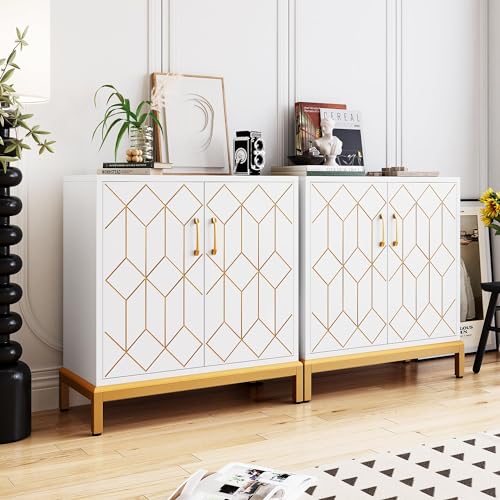 Buffet Cabinet with Storage, White B1868