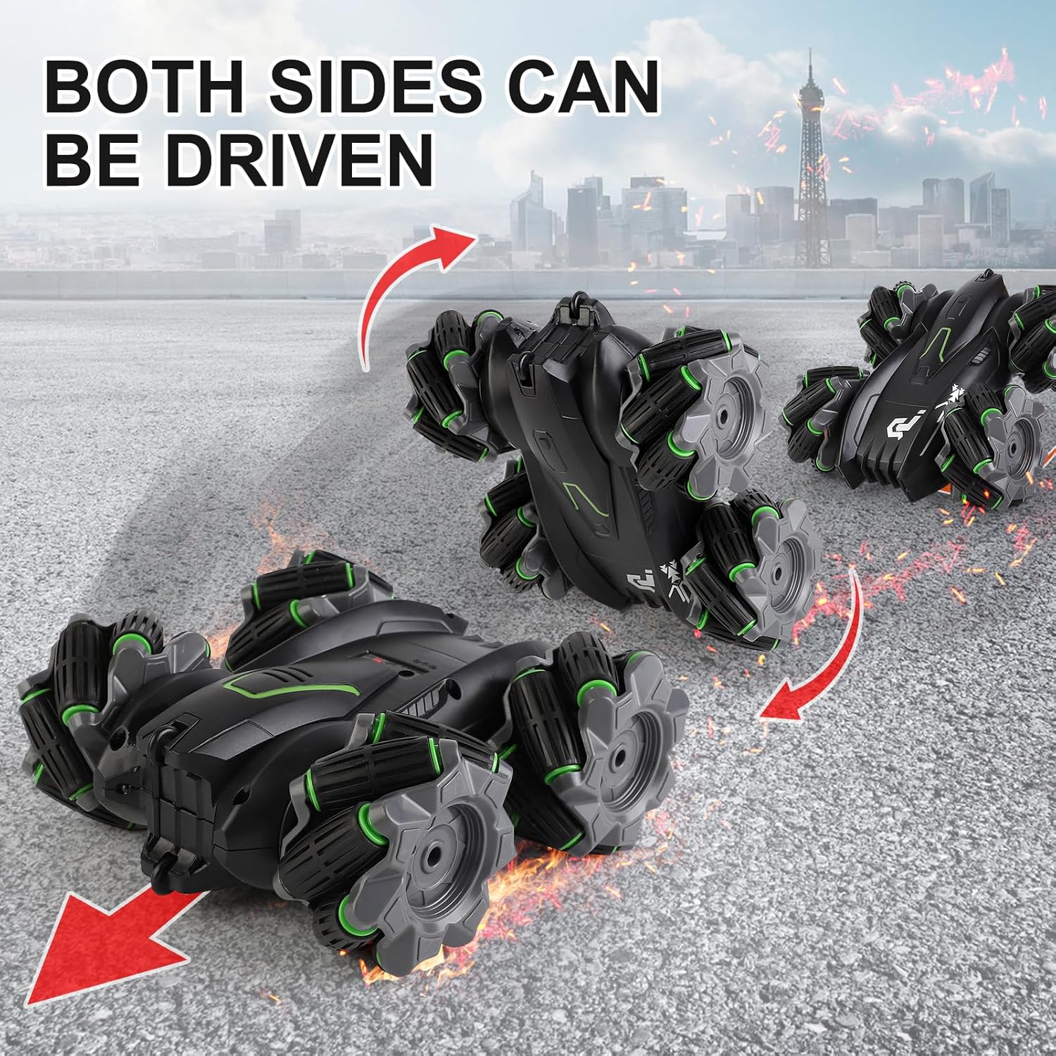 Remote Control Car 4WD Off Road 2.4GHz Rechargeable Toy for Kids Q350337