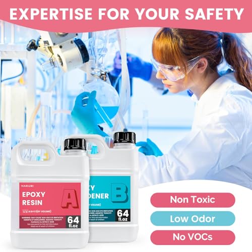 Crystal Clear Epoxy Resin Kit for Art, Mold, Wood, Jewelry, No Bubbles, No Odor, UV Resistant G792