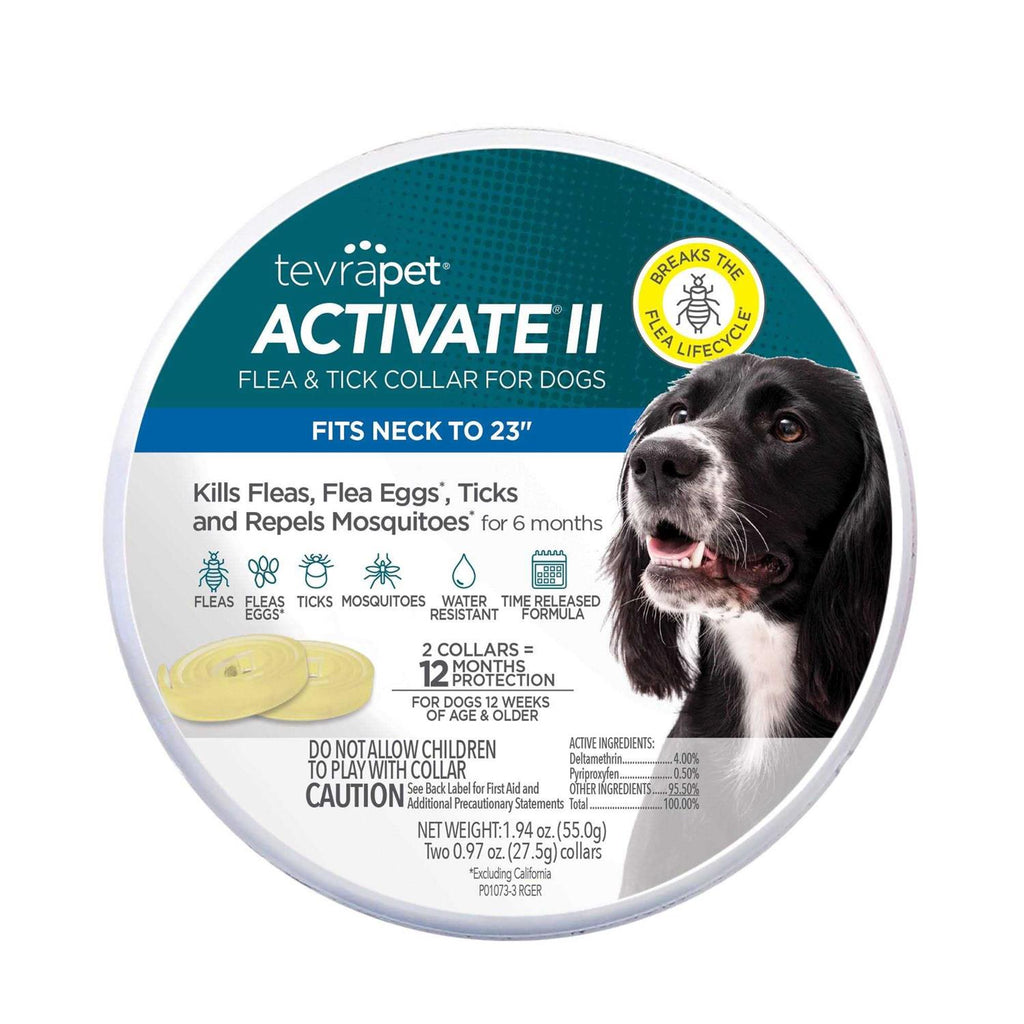 TevraPet Activate II Flea &amp; Tick Collar for Dogs - Pet Supplies online store
