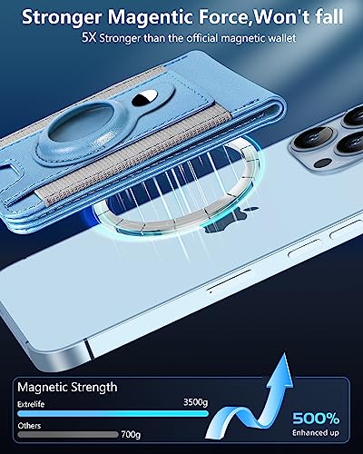 Magnetic Wallet with Airtag Holder and Stand, Black H323982