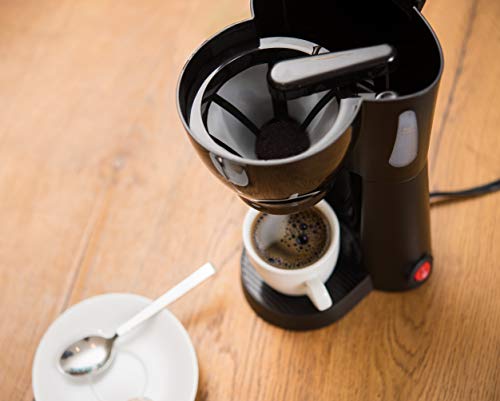 Mini Drip Coffee Maker with Brewing Basket, Black, 10.5oz Y8943