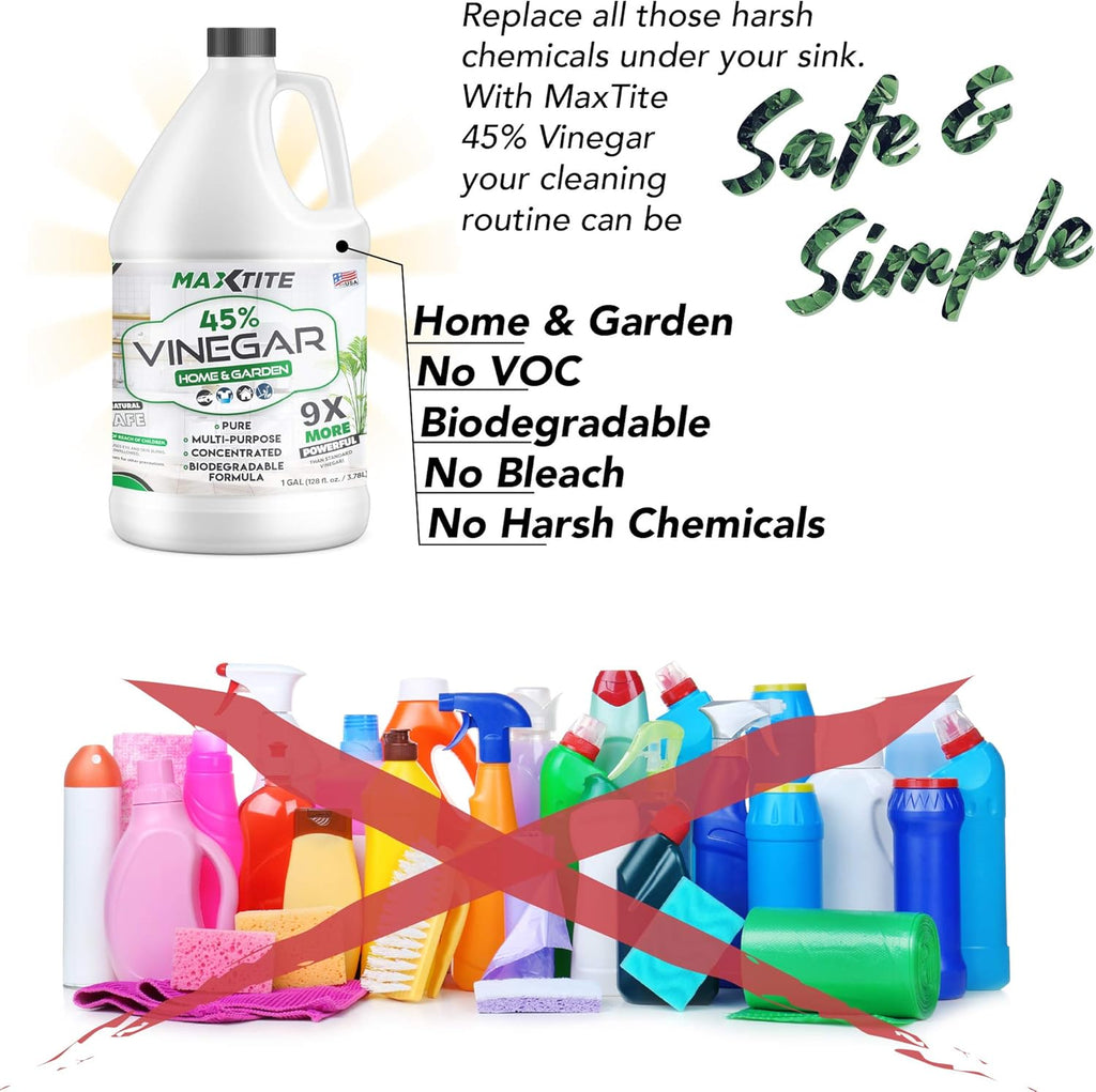 45% Vinegar for Home & Garden Cleaning, 4-Pack D308