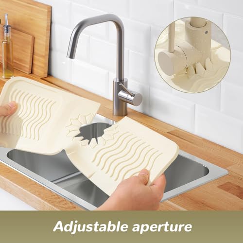 Kitchen Sink Silicone Draining Mat, Fast Drying Stone Sink Tray, Sink Protector N922275