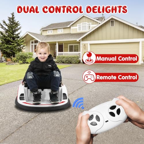 12V Electric Bumper Car for Toddlers with Parent Remote, Blue T775006