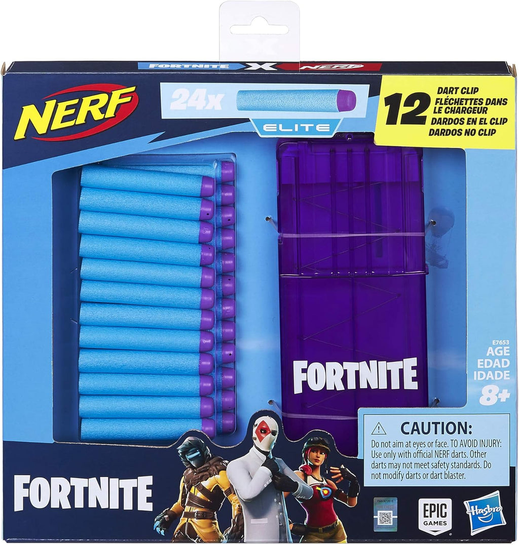 Nerf Fortnite 12-Dart Clip & 24 Elite Darts Refill Pack O48198