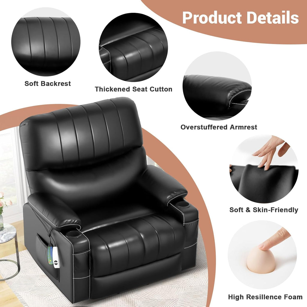 Power Lift Recliner Chair for Elderly with Heat and Massage M4614