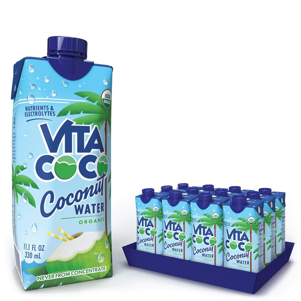 Organic Coconut Water, Natural Electrolytes, 12-Pack H81242