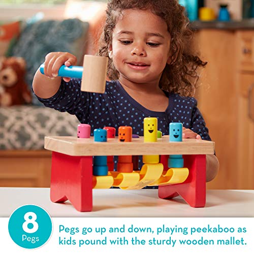 Wooden Pounding Bench Toy with Mallet for Toddlers F871