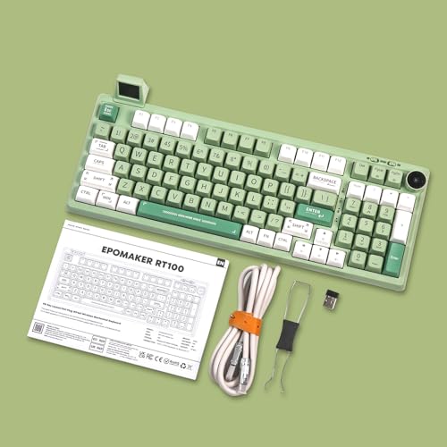 97 Keys Gasket Mechanical Keyboard with Customizable Display Screen, Knob, Hot Swappable U577