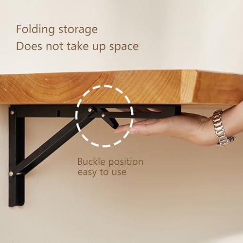 Foldable wall desk for small spaces, solid wood X4228