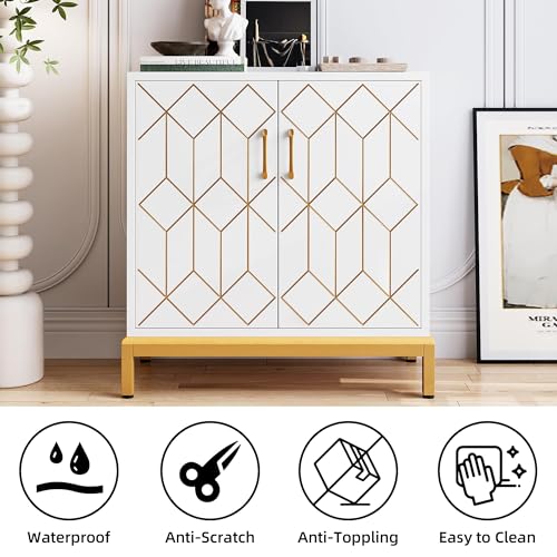 Buffet Cabinet with Storage, White B1868