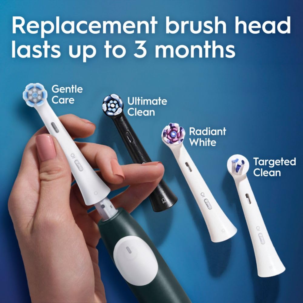Rechargeable Electric Toothbrush Starter Kit with 2 Brush Heads, Forest Green Z80086