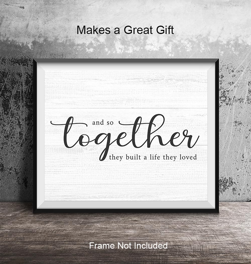 Love Quotes Wall Art - 8x10 Unframed Print for Living Room B558
