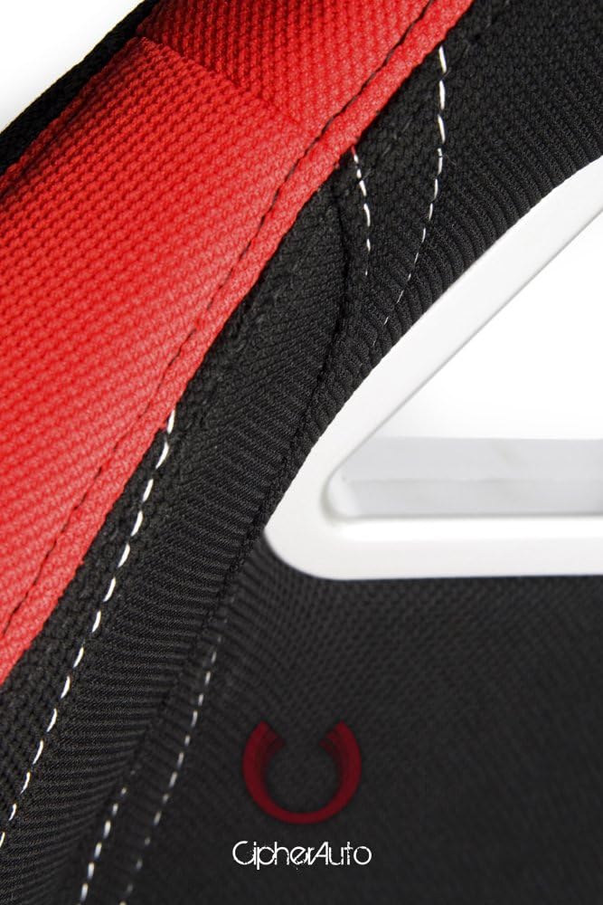 Racing Seats Red and Black Cloth Pair X564