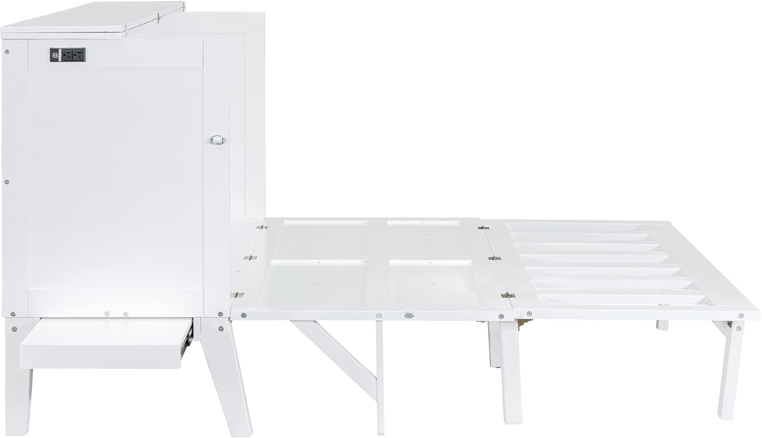 Queen Murphy Bed with Desk, Shelves, and Charging Station B221925