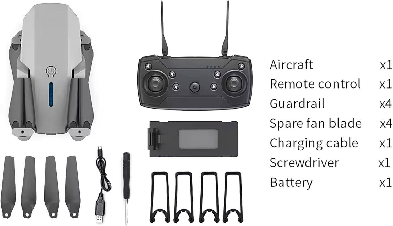 Foldable RC Helicopter with 1080P Dual HD Camera S608006