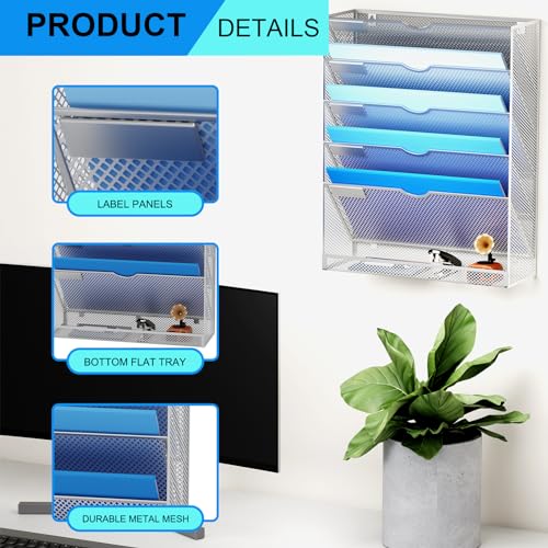 Wall File Organizer 10 Tier, Black N694