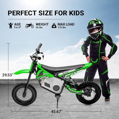 Electric Dirt Bike 350W for Kids Ages 8-12, Pink B146037