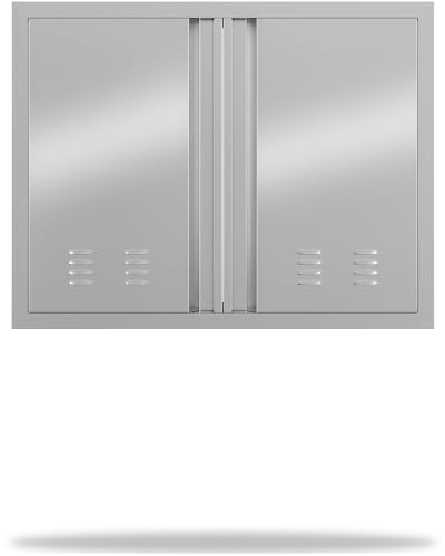 Outdoor Kitchen Doors 20" H x 14" W, Stainless Steel BBQ Single Access Door,Recessed Handle for Outdoor Kitchen Cabinet Grilling Station and BBQ Island
