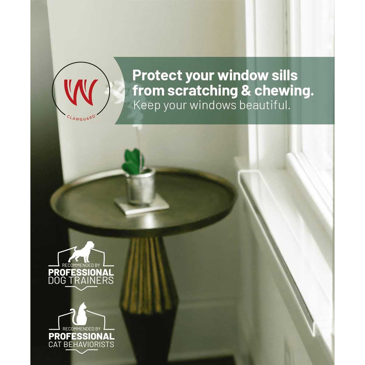 Window Sill Protector Transparent for Dog and Cat Scratching Chewing J264