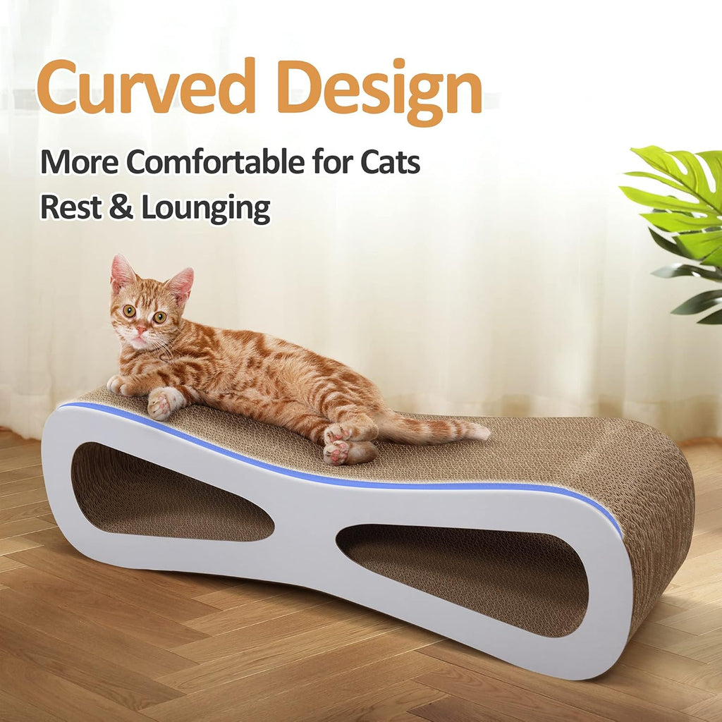 Cat Scratcher Lounge Cardboard Bed for Indoor Cats Kittens D94913