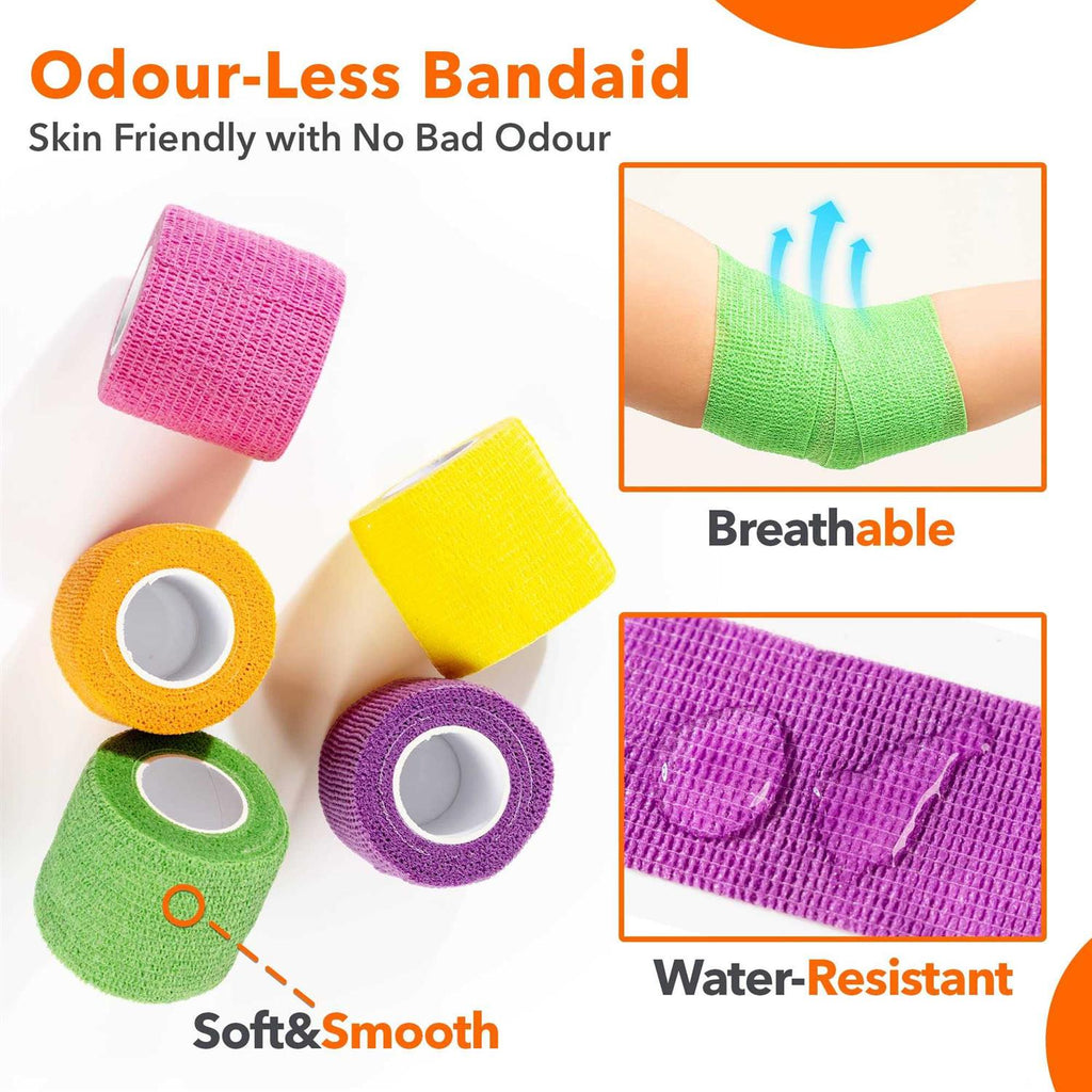 Self Adhesive Bandage Wrap 2 inch x 5 Yards Non-Woven F73133