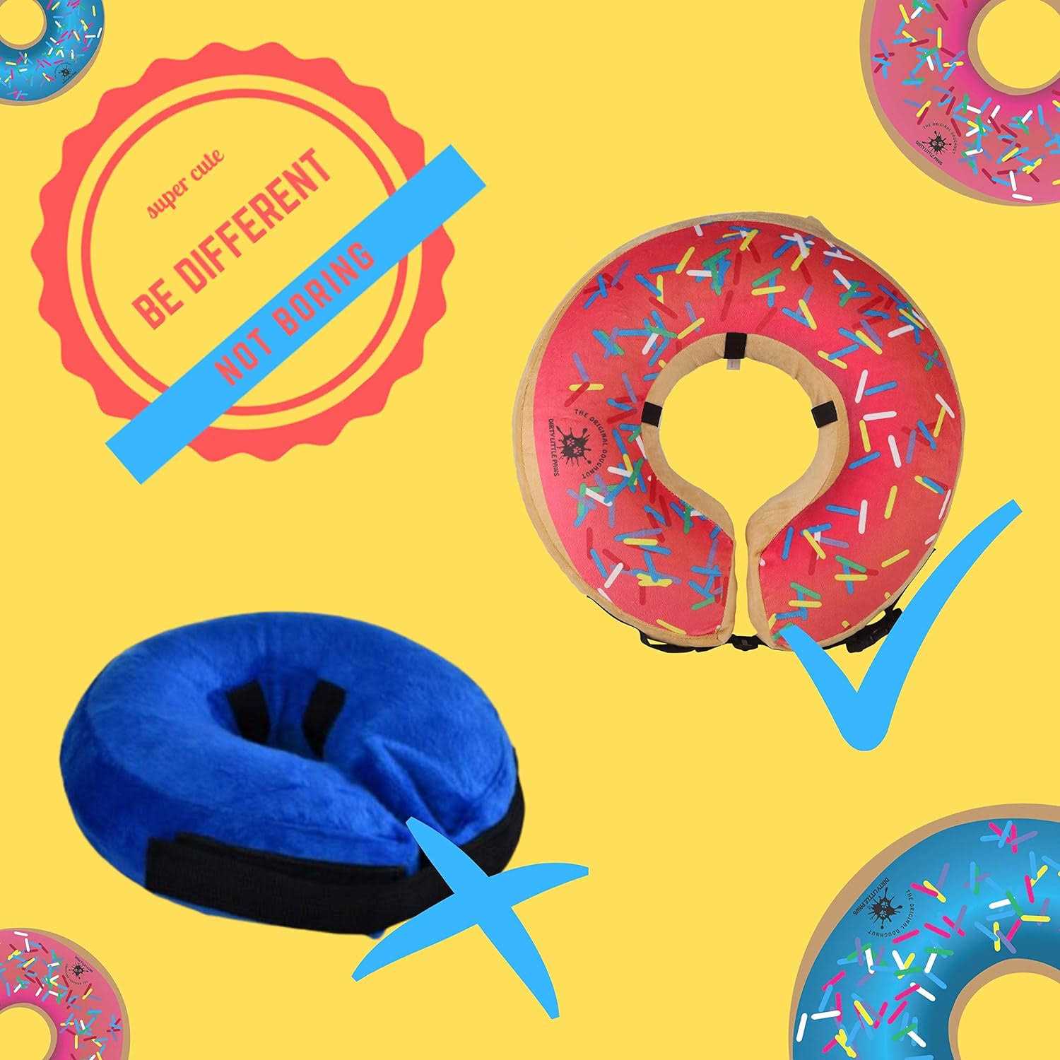Dog Donut Collar Alternative to Traditional Cone M1230