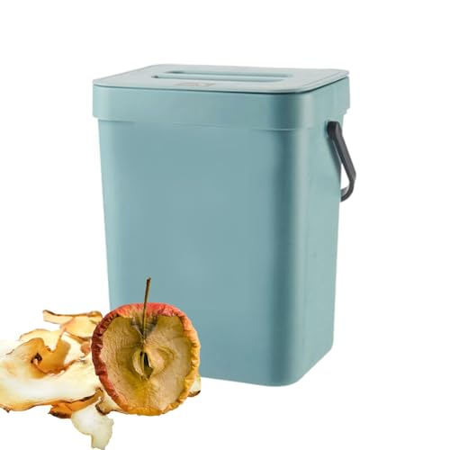 Folding Waste Bin with Lid and Handle for Kitchen, Bathroom E8122