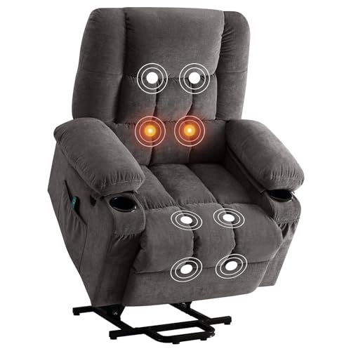 Power Lift Recliner Chair for Elderly with Heat and Massage, USB Charge Port T982612