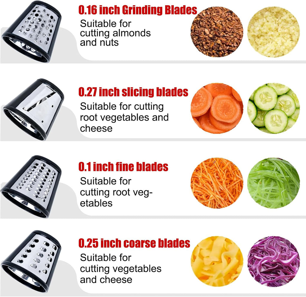 Cheese Grater Attachment for Stand Mixer with 4 Blades N8704