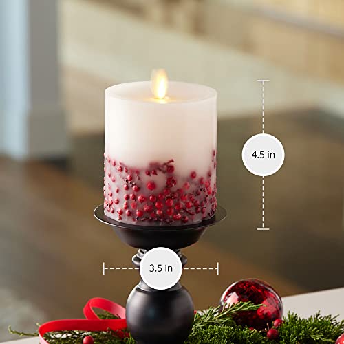 Flameless LED Candle with Moving Flame, Unscented Pillar with Timer H99010