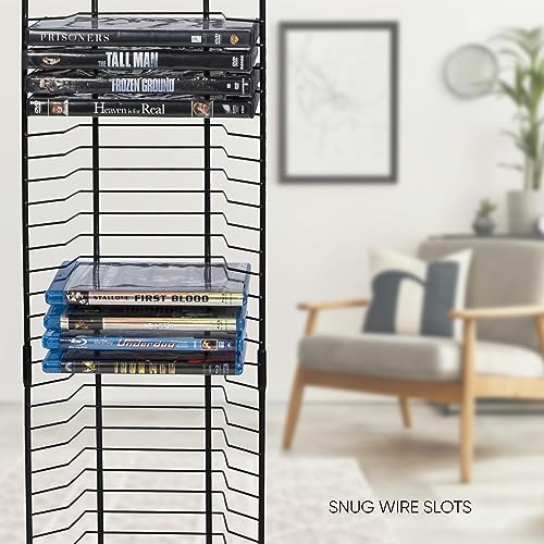 32 Blu-Ray Rack, Space Saving Modern Design, Durable Steel V4844