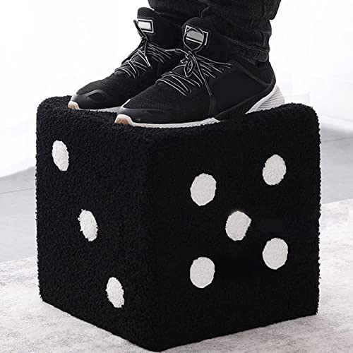 Dice Foot Rest Stool Cube for Living Room Bedroom Office E95259