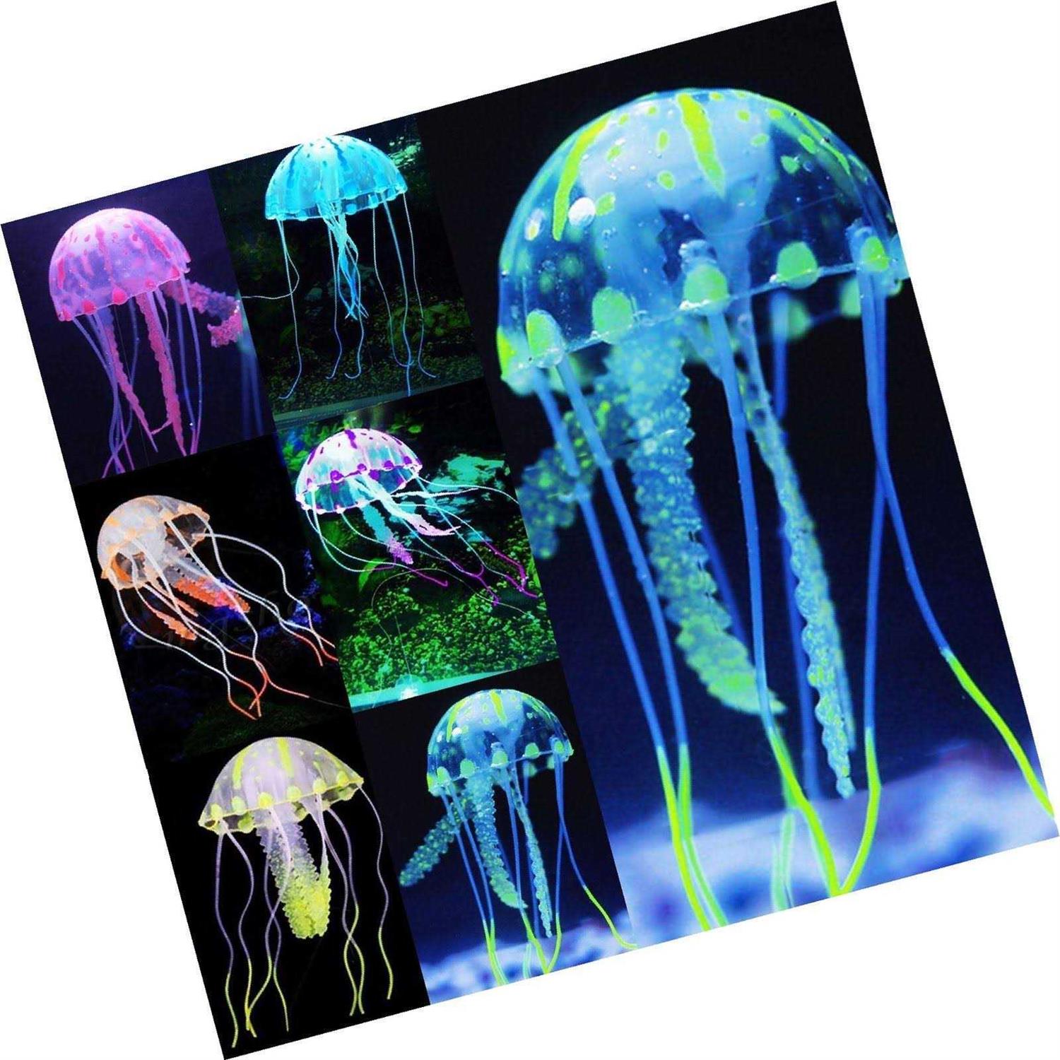 Glowing Jellyfish Ornament for Aquarium Fish Tank E223028