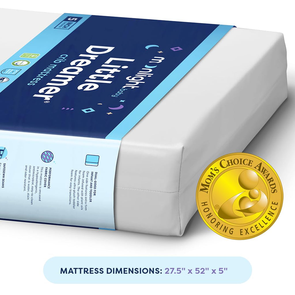 Firm Dual Sided Waterproof Crib Mattress, Standard Size, 5in P372958