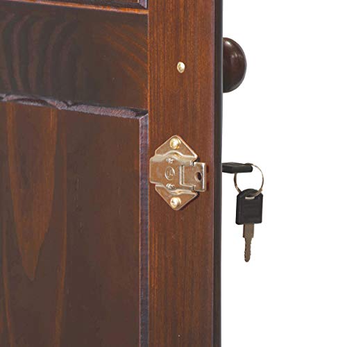 Solid Wood Armoire Wardrobe with Shelves and Drawers O8599