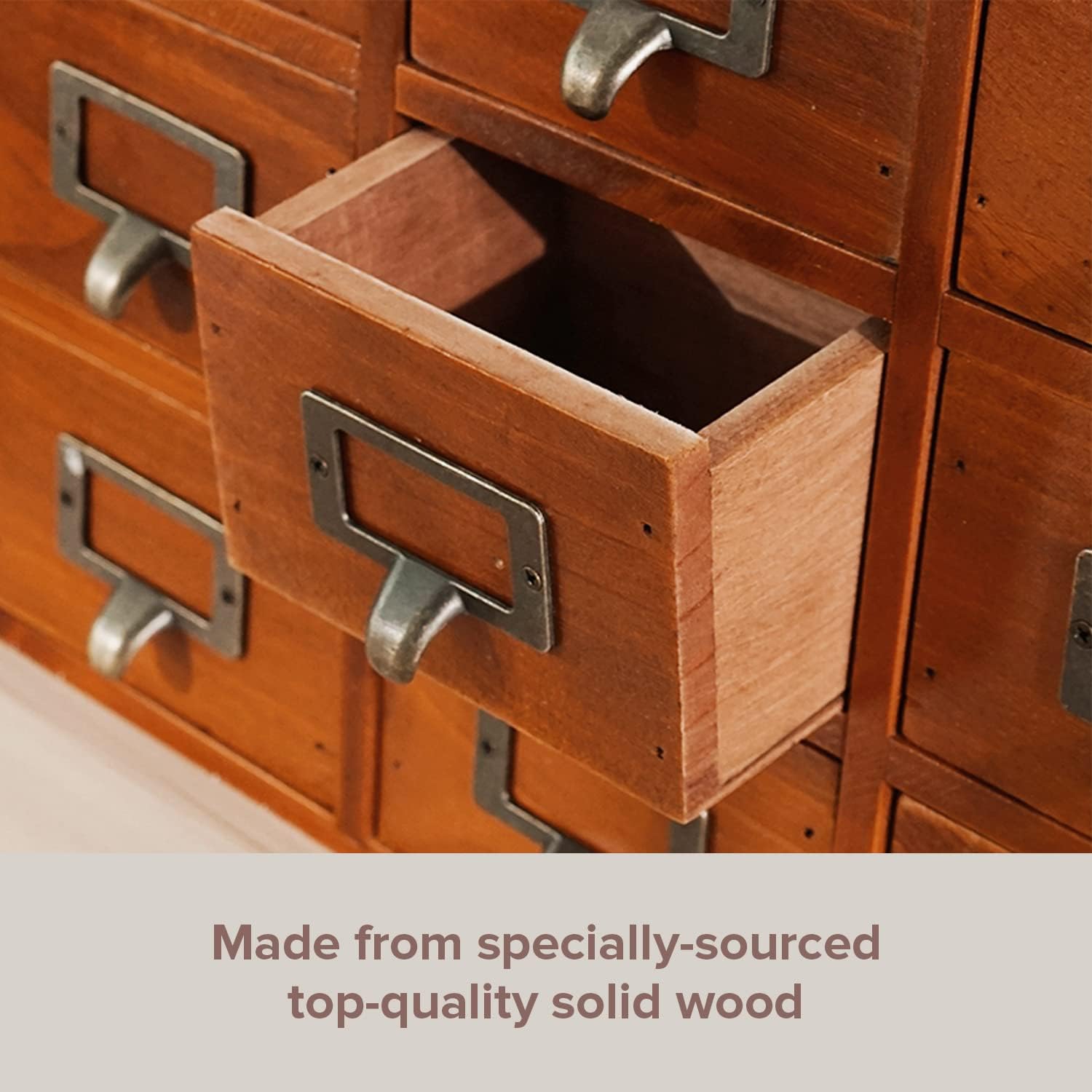 64-Drawer Wooden Storage Cabinet with Label Holders B174839