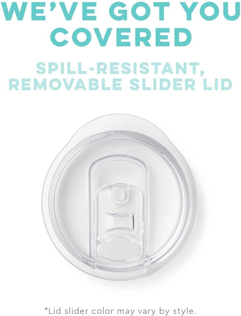 18oz Insulated Travel Tumbler with Handle and Lid, Stainless Steel, Dishwasher Safe H912760
