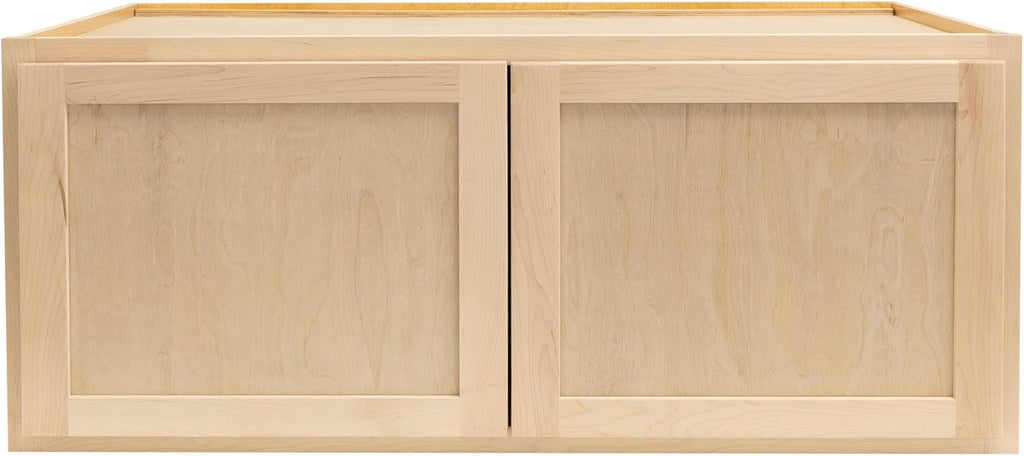 Wall Kitchen Cabinet 30" Tall Shaker Style, Soft Close Hardware A39025