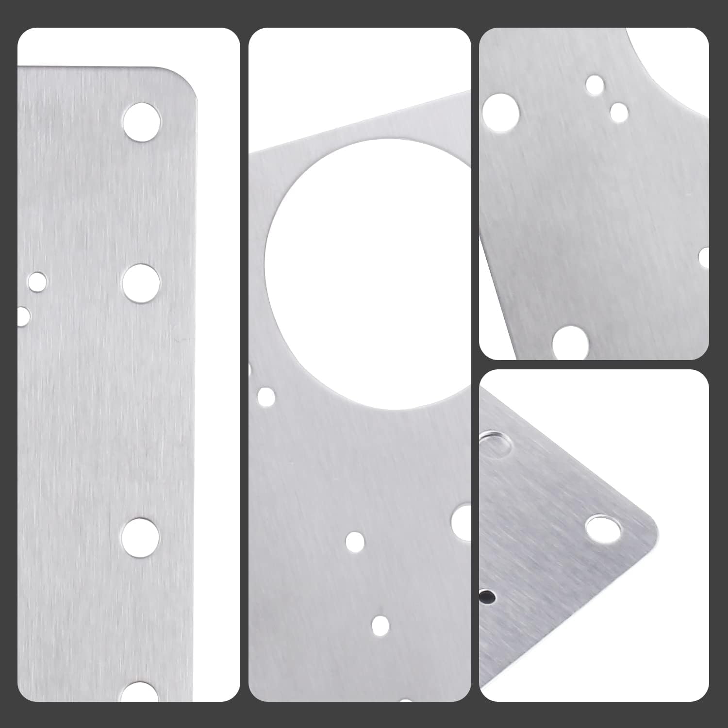 Hinge Repair Plate Kit, Stainless Steel with Mounting Screws S816