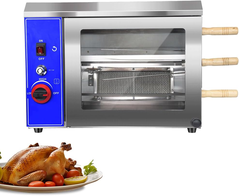 Gas Rotisserie Oven Shawarma Grill Machine with 3 Auto Rotating O806040
